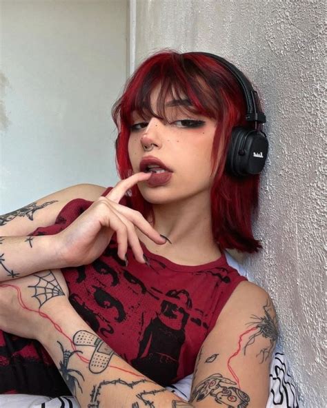 Ig Yuprntae Short Grunge Hair Short Hair Egirl Dyed Hair Inspiration