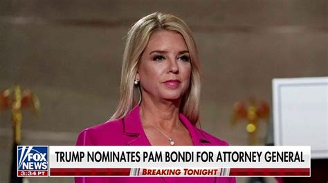 President Elect Trump Announces Pam Bondi As His New Pick For Us Attorney General Fox News