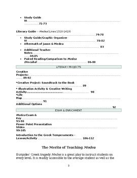 Complete Unit And Guide To Medea Euripides By Jeffery Williams