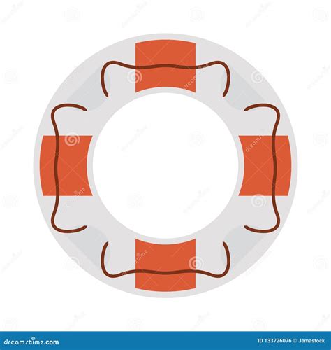 Lifesaver Ring Symbol Stock Vector Illustration Of Lifebuoy 133726076