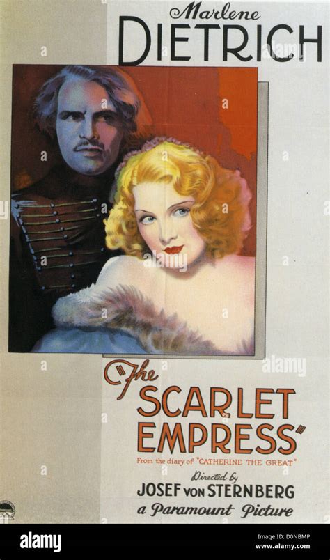 The Scarlet Empress Poster For 1934 Paramount Film With Marlene