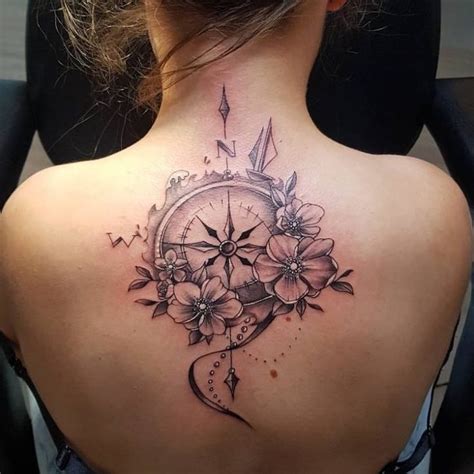 Compass Tattoo Ideas For Females Photos