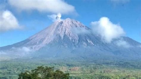 Pagi Ini Gunung Semeru Erupsi Kali Tinggi Kolom Abu Vulkanik Capai