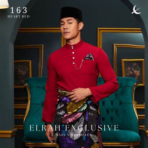 Free Sampin BAJU MELAYU HEART RED ULTIMATE 2 0 2024 C163 ELRAH