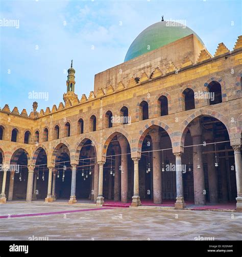 The interesting medieval architecture of Al-Nasir Muhammad Mosque with ...