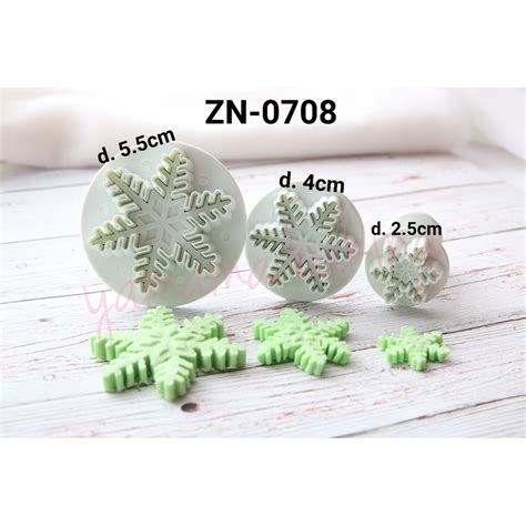 Jual Zn Plunger Cutter Bento Fondant Cookie Frozen Snowflake