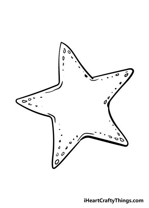 Starfish Drawing for Kids With Body Parts - Green Earom1989