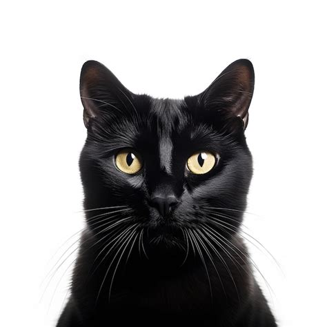 Premium Photo Black Cat Face