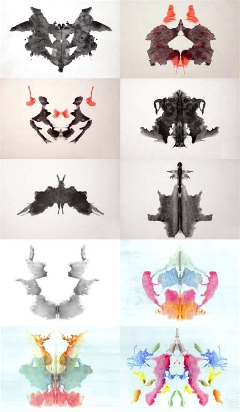 로샤 검사 카드 Rorschach Test 네이버 블로그 Rorschachtest Kunst grundschule