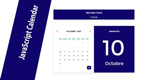 Calendar With Html Css And Javascript How To Build Calendar Using