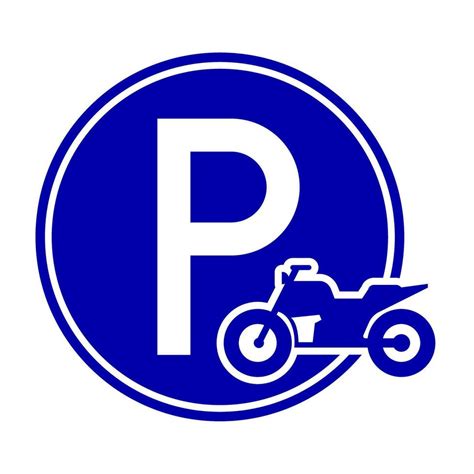 Motorcycle Parking Sign Vector Design 32493535 Vector Art At Vecteezy