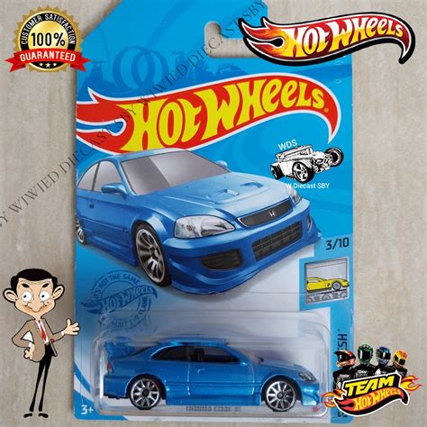 Jual Hot Wheels Honda Civic Si Biru Factory Fresh Shopee Indonesia