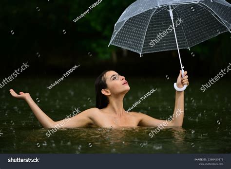 Sexy Naked Woman Umbrella Water Summer Stock Photo Shutterstock