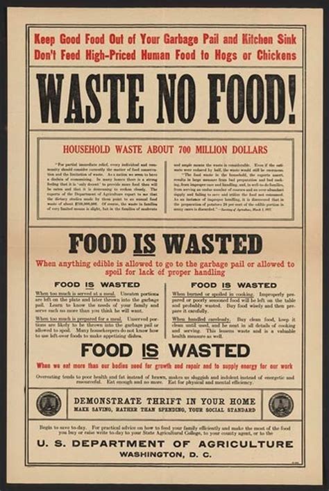 Don't Waste Food Vintage Posters (11 pics)