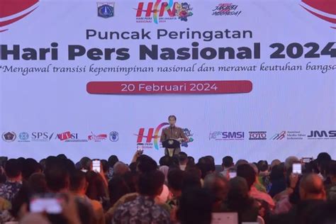 Hadiri Puncak Peringatan HPN 2024 Presiden Jokowi Berikan 2 Pesan