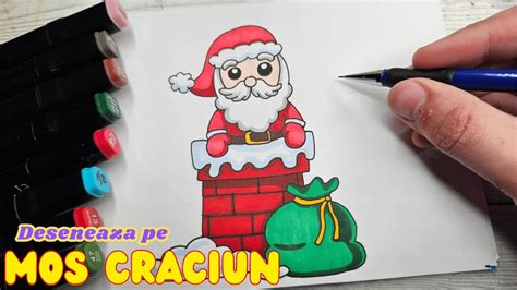 Deseneaza Pe MOS CRACIUN Pe Horn Usor Pas Cu Pas Desene De Craciun