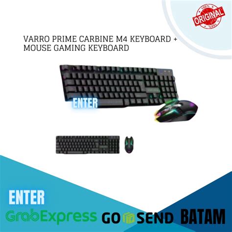 Jual VARRO PRIME CARBINE M4 KEYBOARD MOUSE GAMING KEYBOARD Shopee