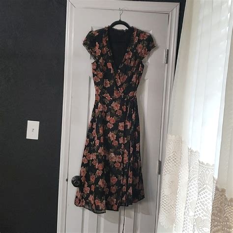 Dolls Kill Dresses Dolls Kill Floral Wrap Dress Midi Storia Poshmark