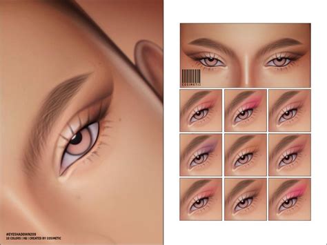 Cosimetic S Eyeshadow N Fox Eyes In Sims Cc Makeup Sims