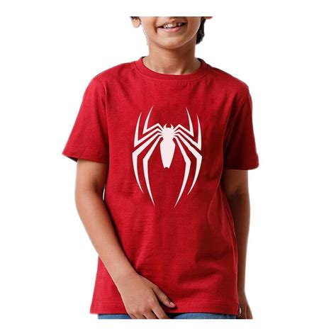 Playera Spiderman Talla 16X Manga Corta Con Estampado Al Frente Rojo