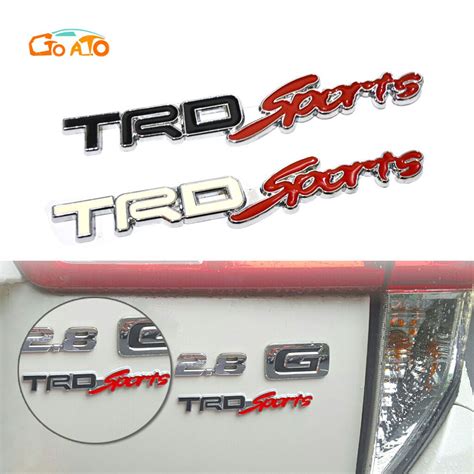 NEW GTIOATO TRD Sports Metal Emblem Sticker For Toyota Vios Innova