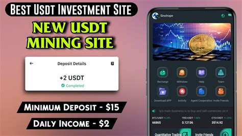 New Usdt Mining Site Usdt Earning Site Trx Usdt Mining App Cloud