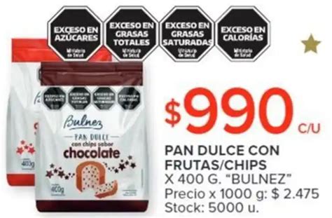 Pan Dulce Con Frutaschips X 400 G Bulnez Oferta En Carrefour