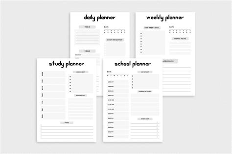 Printable Ultimate Planner Bundle Pack For Commercial Use Etsy