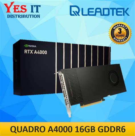 LEADTEK NVIDIA QUADRO T400 / T600 / T1000 (4GB / 8GB) / A2000 (6GB ...