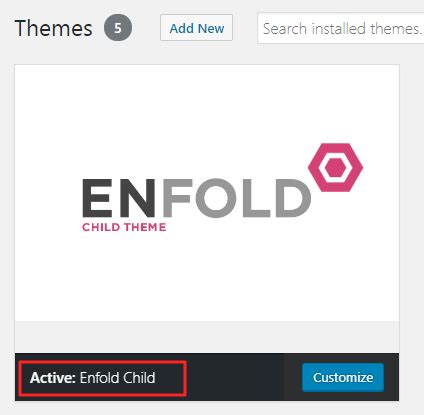 Child Theme – Enfold Documentation