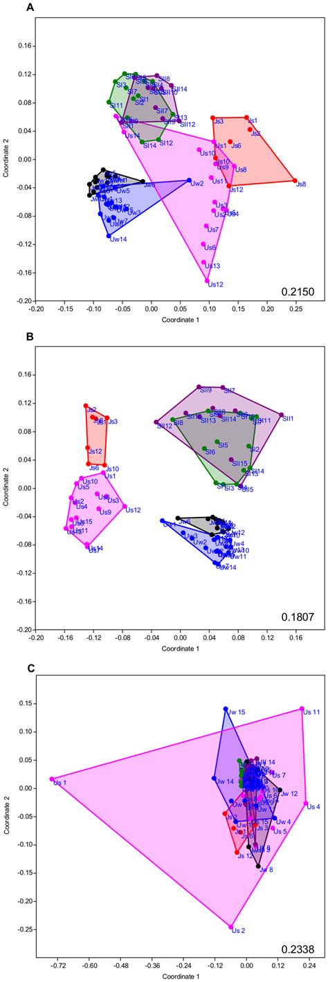 Results From A Non Metric Multi Dimensional Scaling Nmds