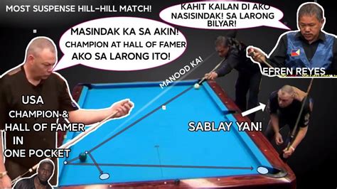 Akala Niya Masisindak Si Efren Bata Hall Of Fame One Pocket Champion