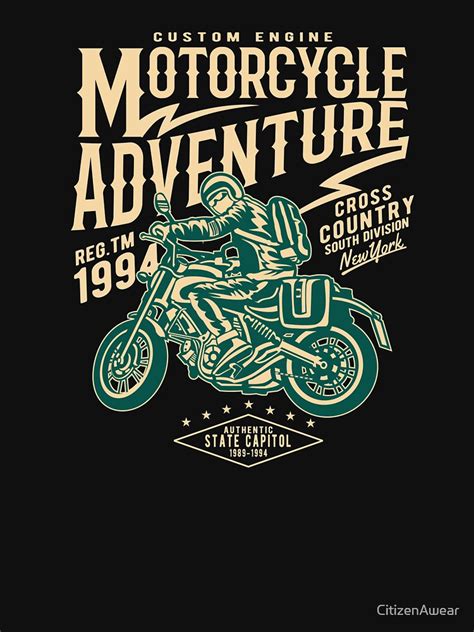 Vintage Motorcycle Motorcycle Adventure T Shirt By Citizenawear