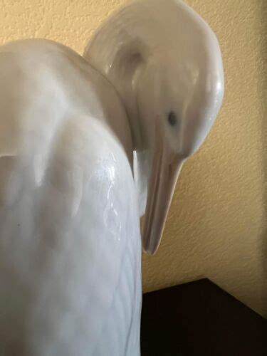 Royal Copenhagen Heron R 3002 Rare Figure By Theodor Madsen Circa 1920