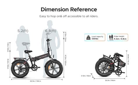 Engwe E Bike Herren Klapprad Elektrofahrrad Mit X Fat Tire