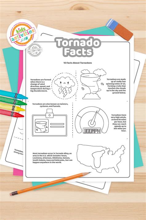 Tornado Facts Coloring Pages Kids Activities Blog