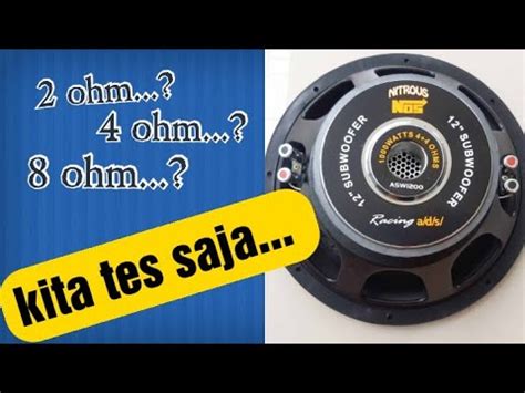 Cara Pasang Kabel Speaker Double Coil Seri Atau Paralel Dan Cek Sound