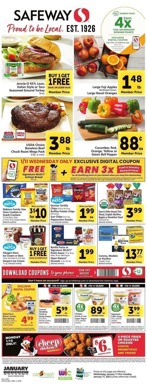 Safeway Weekly Ads & Special Buys from January 11