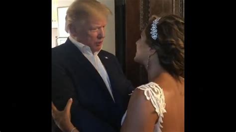 Donald Trump President Crashes Maga Themed Wedding To Surprise Happy