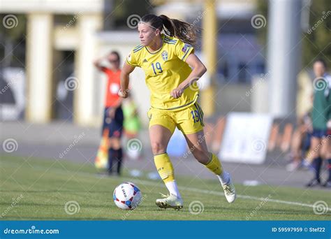 Swedish Female Football Player Pauline Hammarlund Editorial Stock