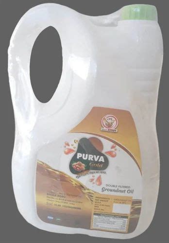 Liquid 5 Liter Purva Gold Double Filtered Groundnut Oil For Cooking 2