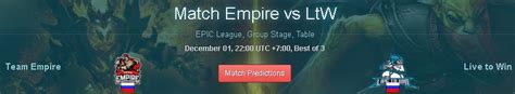 K O Dota Empire Vs Ltw Dota Epic League Division