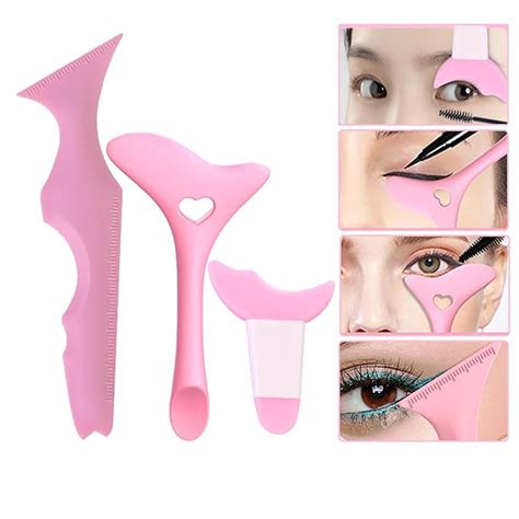 Amazon Fmoysien Pcs Eyeliner Stencils Mascara Shield Silicone