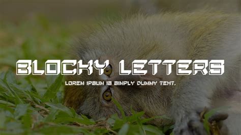 Blocky Letters Font Family : Download Free for Desktop & Webfont