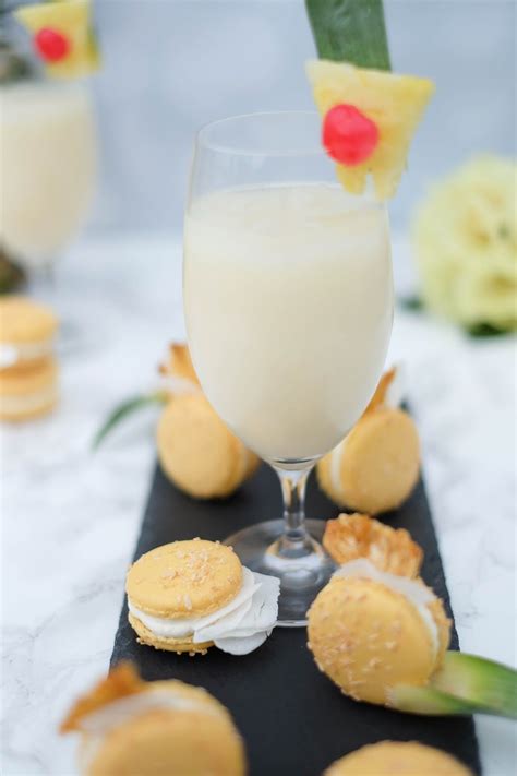 Pina Colada Macarons Pi A Colada Cupcakes Kaffeeklatsch