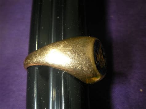 Vintage Antique Blue Lodge Freemason Masonic 10K Gold Ring men's sz 8.5 ...