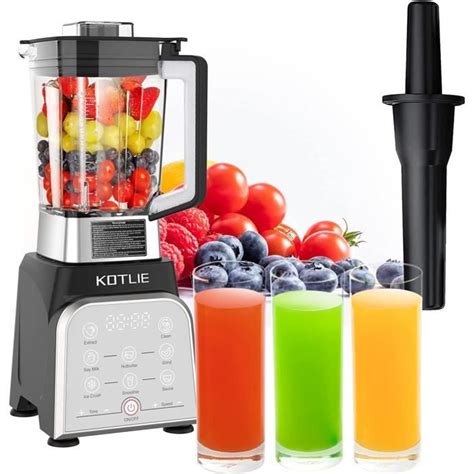 Blender Mixeur Professionnel Smoothie Mixer Blender W Avec