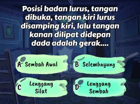 Gerak Tari Makan Sirih Menggunakan Unsur Pendukung Tari Sesuai Iringan 測驗