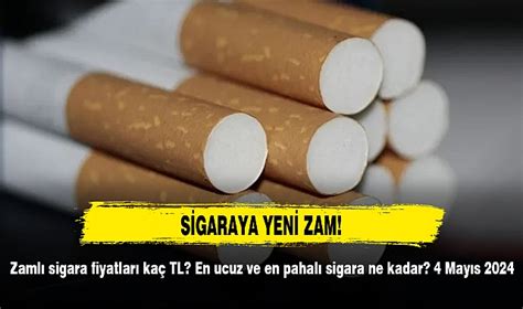 SİGARAYA YENİ ZAM Zamlı sigara fiyatları kaç TL En ucuz ve en pahalı