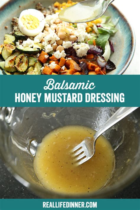 White Balsamic Honey Mustard Dressing Real Life Dinner